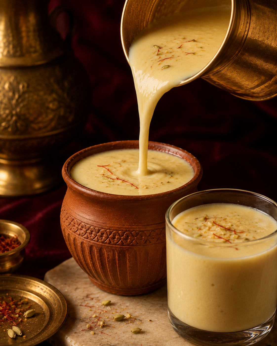 Kesar badam pour